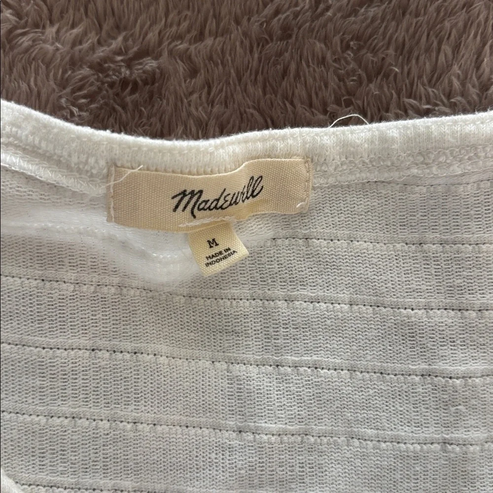 Madewell crop off white top size M - Picture 2 of 5